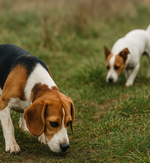 Jeune chien de chasse sanglier